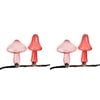 2x 2pc Urban Products Kinkora Toadstool Clip Vases Pink