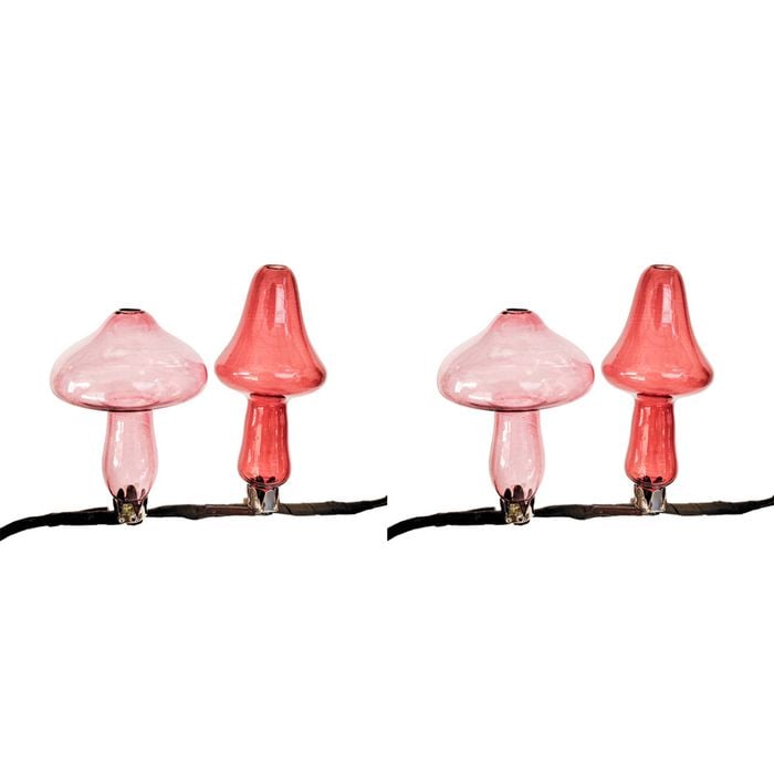 2x 2pc Urban Products Kinkora Toadstool Clip Vases Pink