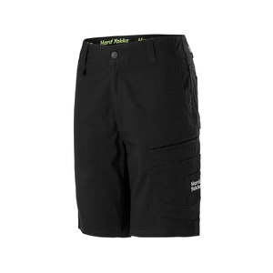 Hard Yakka Black Women's 3056 Raptor Mid Length Work Short - Size 16