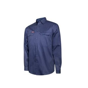 Hard Yakka Navy Core Vented Long Sleeve Cotton Shirt - Size 3XL