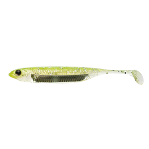 Fish Arrow Flash J Shad 4" SW Soft Plastic Fishing Lure 102 Chartruse / Silver