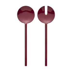 2pc Ecology Apostle Salad Servers Set 26cm Elderberry Stainless Steel Enamel