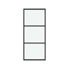 Rolltrak 2134 x 914 x 40mm Frosted Knockdown Steel And Glass Barn Door