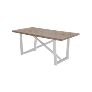 HomeStar Havana Rectangular Wooden Dining Table 180cm - White