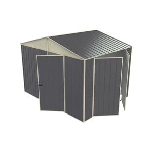 Build-a-Shed 3.0 x 2.3 x 2.3m Gable Double Hinged Side Door Shed - Grey