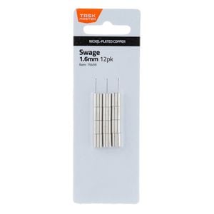 Taskmaster 1.6mm Copper Swage - 12 Pack