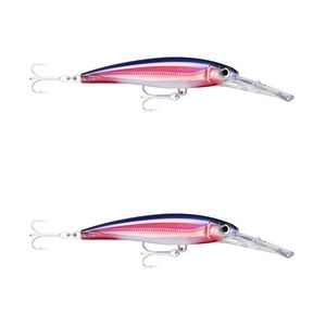 2x Rapala 14cm X Rap Magnum 20 Deep Diving Trolling Lures - HD Real Red Bait