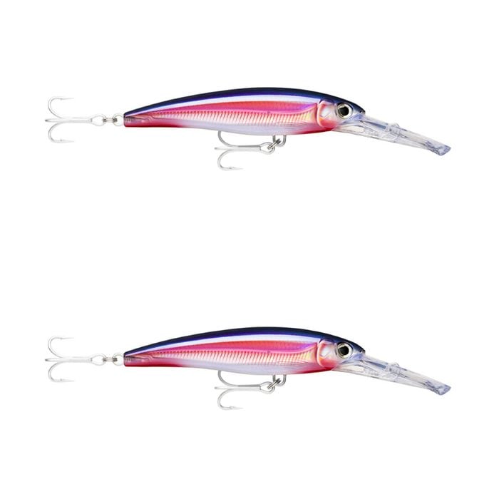 2x Rapala 14cm X Rap Magnum 20 Deep Diving Trolling Lures - HD Real Red Bait