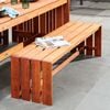 Mimosa 1500 x 420mm Eden Merbau Outdoor Bench