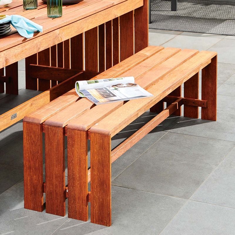 Eden 1500 x 420mm Merbau Outdoor Bench