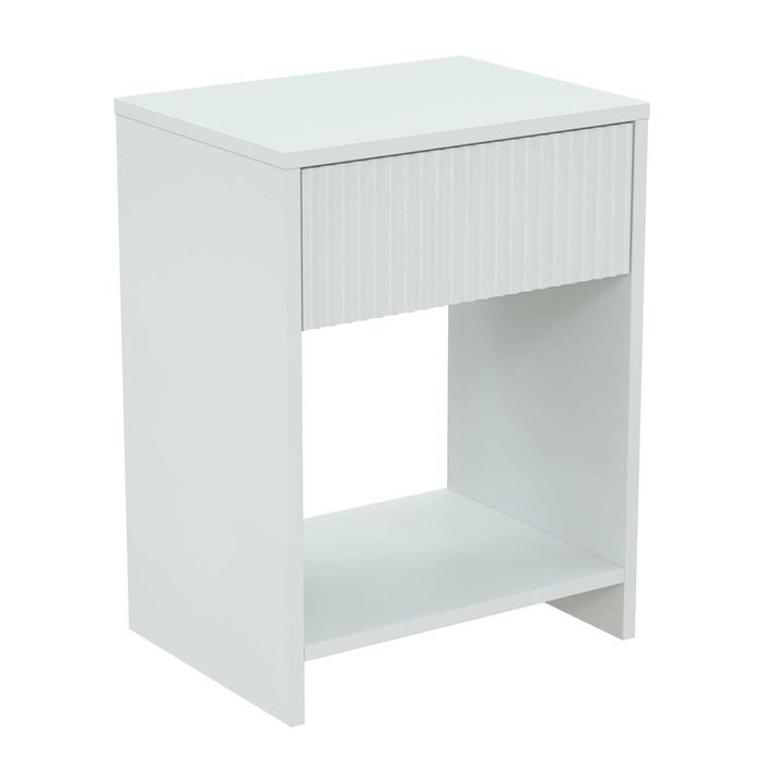 Flexi Storage Living White Corrugated Side Table