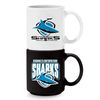NRL Stackable Mug - Cronulla Sharks - Set Of 2 - Coffee Cup - 305mL
