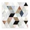Artey | Watercolor Mosaic I - Stretched Canvas - White - 140 x 140cm
