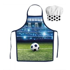 Sweet Home Football Stadium Soccer Kids Apron And Chef's Hat Set