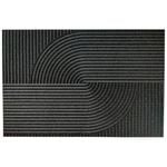 Embossed 60 x 90cm Orbit Black Mat