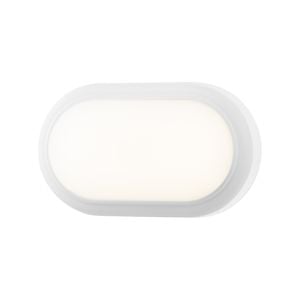 Arlec 15W White Oval LED Bunker Light
