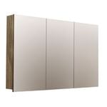Forme 1200mm Walnut Logan 3 Door Shaving Cabinet