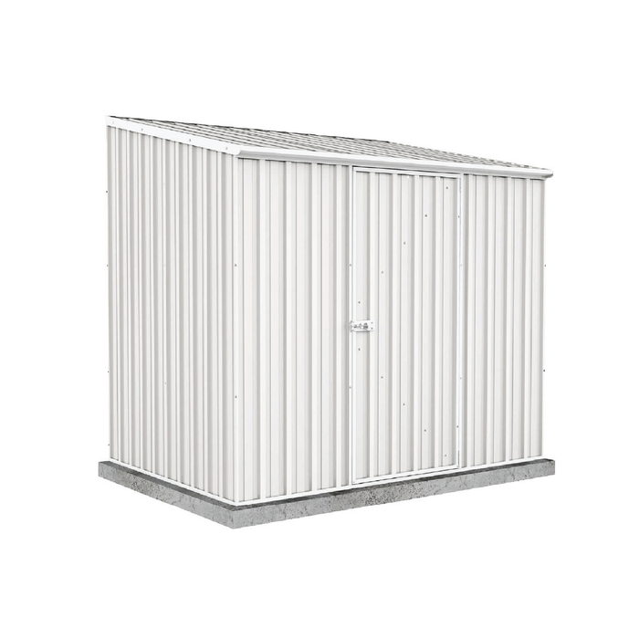 Absco Sheds  2.26 x 1.52 x 2.08m Surfmist Space Saver Single Door Garden Shed