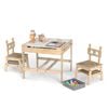 Costway 4-in-1 Kids Activity Table Chairs Set W/chalkboard - Robot