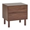 Cooper & Co. Norquay 50cm Bedside Table Walnut