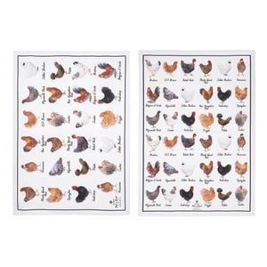 Ashdene Best Breed Chicken Set Of 2 Kitchen Towels
