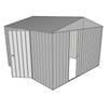 Build-a-Shed 3 x 3 x 2.3m Gable Single Sliding Door Shed with Hinged Side Door - Zinc