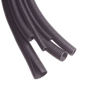 Narva 13mm Black Corrugated Split Sleeve Tubing - 3m
