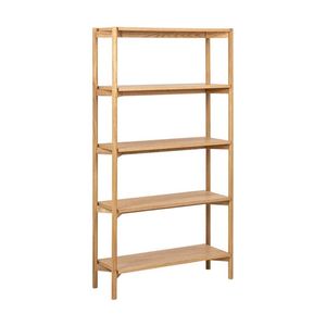 Modern Home Braidwood Shelving Unit 86cm(W)x30cm(D)x160cm(H)- Natural Oak