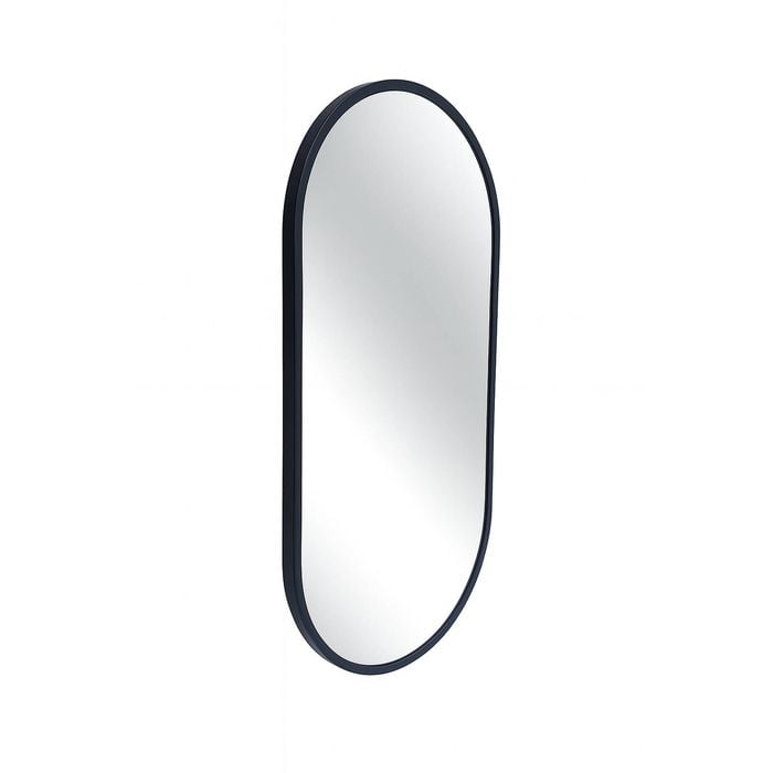 Urban Style Reflections Mirror Oval Alum Black