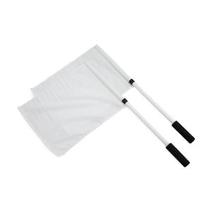 2pc Victor Sports AFL Goal Umpire Flags With PVC Poles & Carry Bag