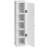 Costway 5-tier Storage Cabinet Narrow Shelf White