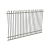 ProtectorAl 2400 x 1800 mm Pale Eucalypt Aluminium Pool Fence Panel Loop & Spear with Mid Rail