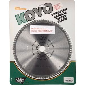 Koyo 235mm 80T 25mm Bore Circular Saw Blade For Aluminium Cutting