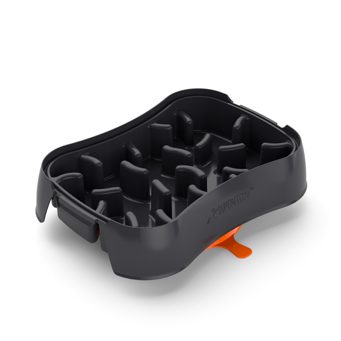Super Feedy Slow Feeder Dog Bowl - Dark Grey