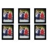 6PK Frankie & Me Window Wooden 6x8'' Picture Frame Home/Office Photo Decor Black
