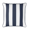 Mojo 45cm Navy Cabana Stripe Cushion Cover With Pipe