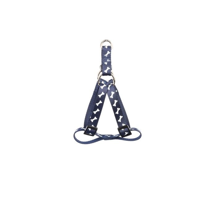 Happy Tails Small Bone Print Dog Harness