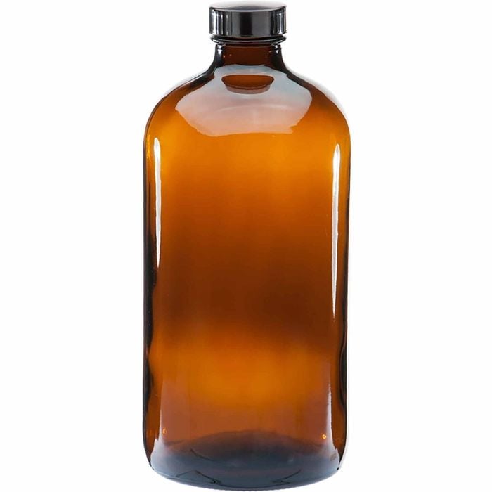 20 X 1l Amber Glass Boston Bottles Screw Cap Empty Essential Oil Bulk