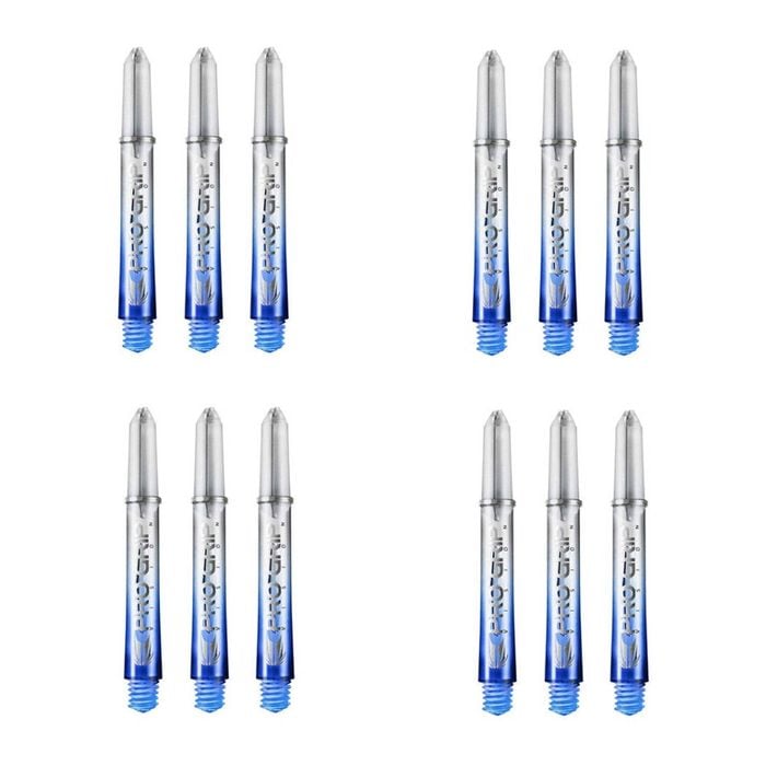 12pc Target Pro Vision Shaft/dart/throw Stem Replacement Accessory Medium Blue