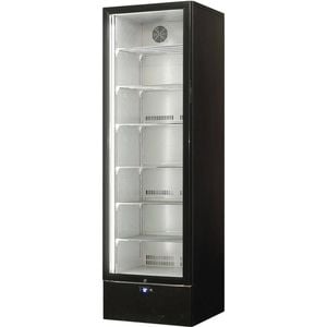 Schmick Black Upright Glass 1 Door Bar Fridge (Left Hinged) - SK422L-B-HD
