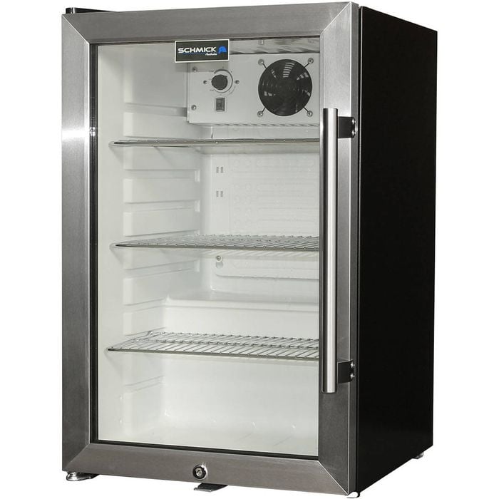 Schmick Glass Door Mini Bar Fridge - (Left Hinged) - EC68L-SSH