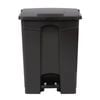 Jantex Kitchen Pedal Bin Hands-free Polypropylene Black 65ltr 670x495x400mm Commercial Waste Management