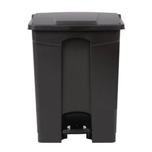 Jantex Kitchen Pedal Bin Hands-free Polypropylene Black 65ltr 670x495x400mm Commercial Waste Management