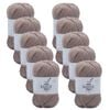 10pk Malli Super Blend Basic Crochet Knitting Yarn 8ply 100g 16x9cm Taupe