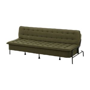 Artiss Sofa Bed, 1.9m 3-seater Soft Innerspring Adjustable Couch Futon Chair, Green