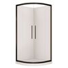 Stein 900 x 2000mm White Georgia Curved Shower - Door Only