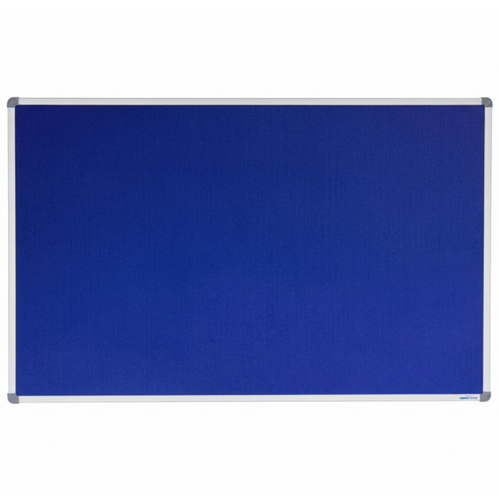 Corporate Felt Pinboard Aluminium Frame 1800x1200mm Blue