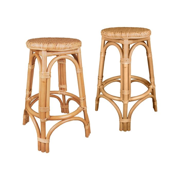 Breeze Nyang Natural Rattan 66cm Counter Stool Set of 2