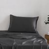 Natural Home Luxe Mulberry Silk Pillowcase 25 Momme Standard Pillowcase 48 x 73cm - Charcoal