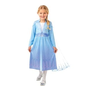 Disney Elsa Frozen 2 Deluxe Costume Kids Dress Up Party/Halloween Size 5-6y